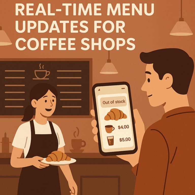 Why Real-Time Menu Updates Matter for Coffee Shop Apps